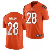 Wholesale Cheap Men's Cincinnati Bengals #28 Joe Mixon 2021 New Orange Vapor Untouchable Limited Stitched Jersey