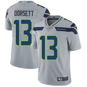 Wholesale Cheap Nike Seahawks #13 Phillip Dorsett Grey Alternate Men\'s Stitched NFL Vapor Untouchable Limited Jersey