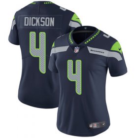 Wholesale Cheap Nike Seahawks #4 Michael Dickson Steel Blue Team Color Women\'s Stitched NFL Vapor Untouchable Limited Jersey