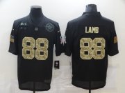 Wholesale Cheap Men's Dallas Cowboys #88 CeeDee Lamb Black Camo 2020 Salute To Service Stitched NFL Nike Limited Jersey