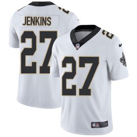 Wholesale Cheap Nike Saints #27 Malcolm Jenkins White Men\'s Stitched NFL Vapor Untouchable Limited Jersey