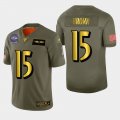 Wholesale Cheap Baltimore Ravens #15 Marquise Brown Men's Nike Olive Gold 2019 Salute to Service Limited NFL 100 Jersey