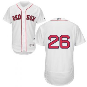 Wholesale Cheap Red Sox #26 Wade Boggs White Flexbase Authentic Collection Stitched MLB Jersey