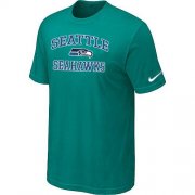 Wholesale Cheap Nike NFL Seattle Seahawks Heart & Soul NFL T-Shirt Teal Green
