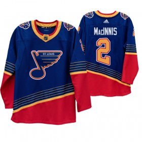 Wholesale Cheap St. Louis Blues #2 Al Macinnis 90s Vintage 2019-20 Authentic Royal Retired NHL Jersey