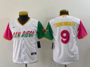 Wholesale Youth San Diego Padres #9 Jake Cronenworth White 2022 City Connect Cool Base Stitched Jersey