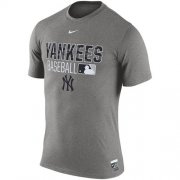 Wholesale Cheap New York Yankees Nike 2016 AC Legend Team Issue 1.6 T-Shirt Gray