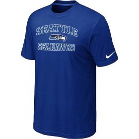 Wholesale Cheap Nike NFL Seattle Seahawks Heart & Soul NFL T-Shirt Blue
