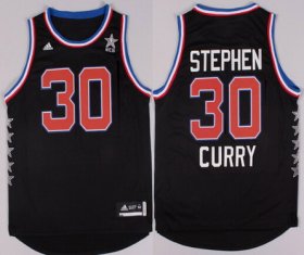 Wholesale Cheap 2015 NBA Western All-Stars #30 Stephen Curry Revolution 30 Swingman Black Jersey