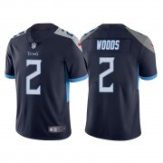 Wholesale Cheap Men's Tennessee Titans #2 Robert Woods Navy Vapor Untouchable Stitched Jersey