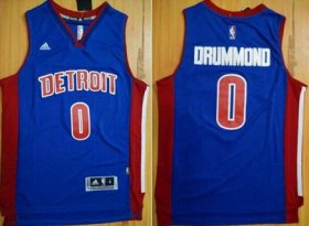 Wholesale Cheap Men\'s Detroit Pistons #0 Andre Drummond Revolution 30 Swingman New Blue Jersey