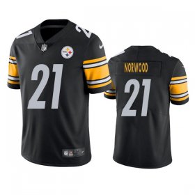 Wholesale Cheap Men\'s Pittsburgh Steelers #21 Tre Norwood Black Vapor Untouchable Limited Stitched Jersey