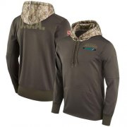 Wholesale Cheap Men's Jacksonville Jaguars Nike Olive Salute to Service Sideline Therma Pullover Hoodie