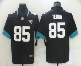 Wholesale Cheap Men\'s Jacksonville Jaguars #85 Tim Tebow Black 2021 Vapor Untouchable Stitched NFL Nike Limited Jersey