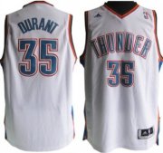 Wholesale Cheap Oklahoma City Thunder #35 Kevin Durant Revolution 30 Swingman White Jersey