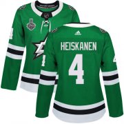 Cheap Adidas Stars #4 Miro Heiskanen Green Home Authentic Women's 2020 Stanley Cup Final Stitched NHL Jersey