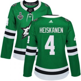 Cheap Adidas Stars #4 Miro Heiskanen Green Home Authentic Women\'s 2020 Stanley Cup Final Stitched NHL Jersey