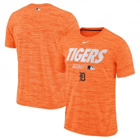Wholesale Cheap Detroit Tigers Nike Authentic Collection Velocity Team Issue Performance T-Shirt Orange