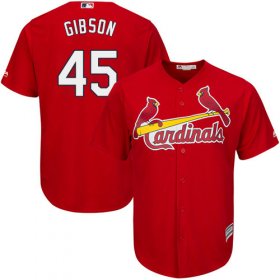 Wholesale Cheap Cardinals #45 Bob Gibson Red Cool Base Stitched Youth MLB Jersey