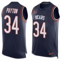 Wholesale Cheap Nike Bears #34 Walter Payton Navy Blue Team Color Men's Stitched NFL Limited Tank Top Jersey