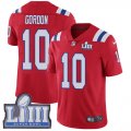 Wholesale Cheap Nike Patriots #10 Josh Gordon Red Alternate Super Bowl LIII Bound Men's Stitched NFL Vapor Untouchable Limited Jersey