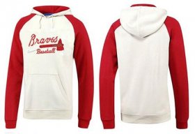 Wholesale Cheap Atlanta Braves Pullover Hoodie White & Red