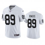 Cheap Men's Las Vegas Raiders #89 Brock Bowers White 2024 Draft Vapor Football Stitched Jersey