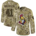 Wholesale Cheap Adidas Senators #41 Craig Anderson Camo Authentic Stitched NHL Jersey