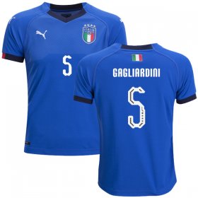 Wholesale Cheap Italy #5 Gagliardini Home Kid Soccer Country Jersey