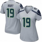 Wholesale Cheap Women's Seattle Seahawks #19 Penny Hart Nike Gray Game Jersey