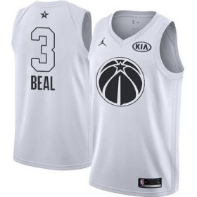 Wholesale Cheap Nike Wizards #3 Bradley Beal White NBA Jordan Swingman 2018 All-Star Game Jersey