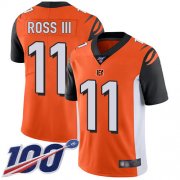 Wholesale Cheap Nike Bengals #11 John Ross III Orange Alternate Men's Stitched NFL 100th Season Vapor Limited Jersey