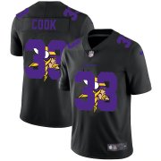 Wholesale Cheap Minnesota Vikings #33 Dalvin Cook Men's Nike Team Logo Dual Overlap Limited NFL Jersey Black