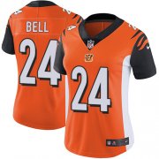 Wholesale Cheap Nike Bengals #24 Vonn Bell Orange Alternate Women's Stitched NFL Vapor Untouchable Limited Jersey