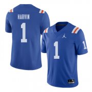 Wholesale Cheap Florida Gators 1 Percy Harvin Blue Throwback College Football Jersey