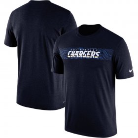 Wholesale Cheap Los Angeles Chargers Nike Sideline Seismic Legend Performance T-Shirt Navy
