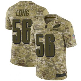 Wholesale Cheap Nike Eagles #56 Chris Long Camo Men\'s Stitched NFL Limited 2018 Salute To Service Jersey