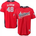 Wholesale Cheap Mets #48 Jacob DeGrom Red 2018 All-Star National League Stitched MLB Jersey