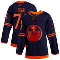Wholesale Cheap Adidas Oilers #74 Ethan Bear Navy Alternate Authentic Stitched NHL Jersey