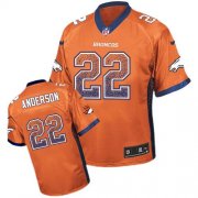 Wholesale Cheap Nike Broncos #22 C.J. Anderson Orange Team Color Men's Stitched NFL Elite Drift Fashion Jersey