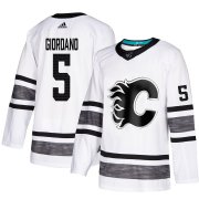 Wholesale Cheap Adidas Flames #5 Mark Giordano White 2019 All-Star Game Parley Authentic Stitched NHL Jersey