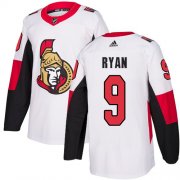 Wholesale Cheap Adidas Senators #9 Bobby Ryan White Road Authentic Stitched NHL Jersey
