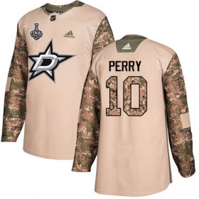 Cheap Adidas Stars #10 Corey Perry Camo Authentic 2017 Veterans Day Youth 2020 Stanley Cup Final Stitched NHL Jersey