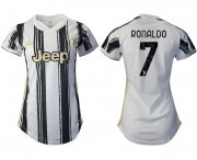 Wholesale Cheap Women 2020-2021 Juventus home aaa version 7 white Soccer Jerseys