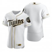 Wholesale Cheap Minnesota Twins Blank White Nike Men's Authentic Golden Edition MLB Jersey