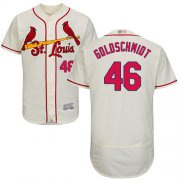 Wholesale Cheap Cardinals #46 Paul Goldschmidt Cream Flexbase Authentic Collection Stitched MLB Jersey