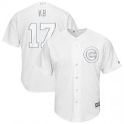 Wholesale Cheap Cubs #17 Kris Bryant White "KB" Players Weekend Cool Base Stitched MLB Jersey