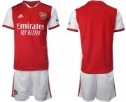 Wholesale Cheap Men 2021-2022 Club Arsenal home red blank Soccer Jersey