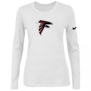 Wholesale Cheap Women's Nike Atlanta Falcons Of The City Long Sleeve Tri-Blend NFL T-Shirt White