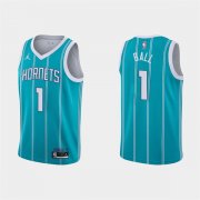 Wholesale Cheap Men's Charlotte Hornets #1 LaMelo Ball 2022-23 Teal Icon Edition Stitched Basketball Jersey